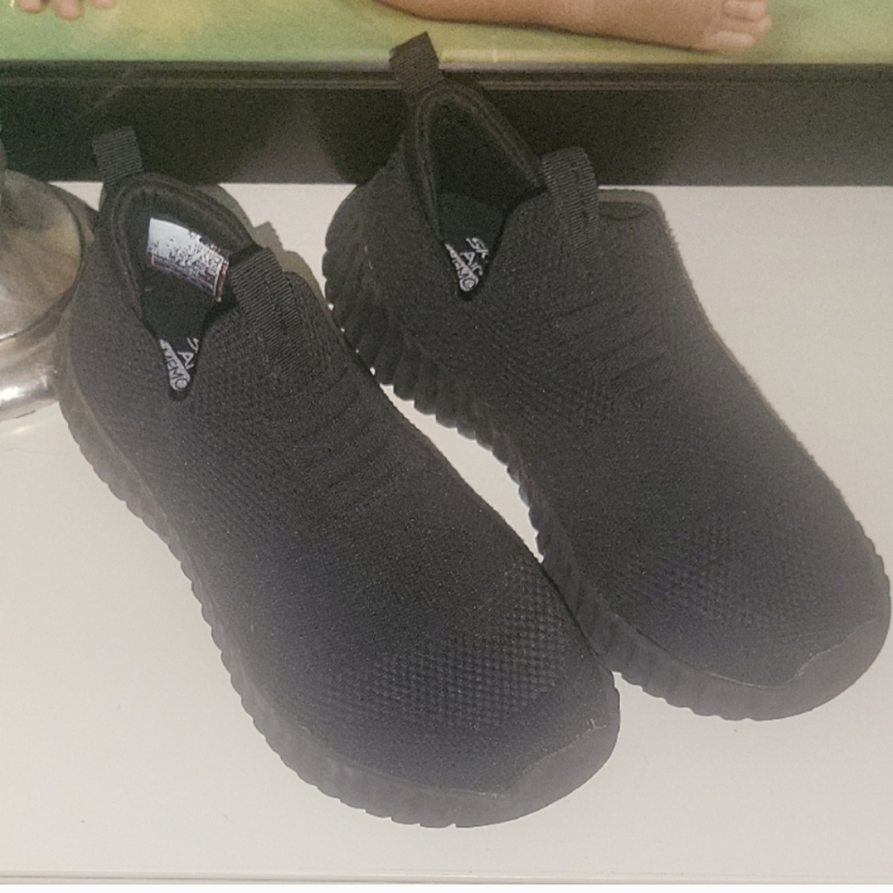Skechers Black Air-Cooled Memory Foam Slip-Ons